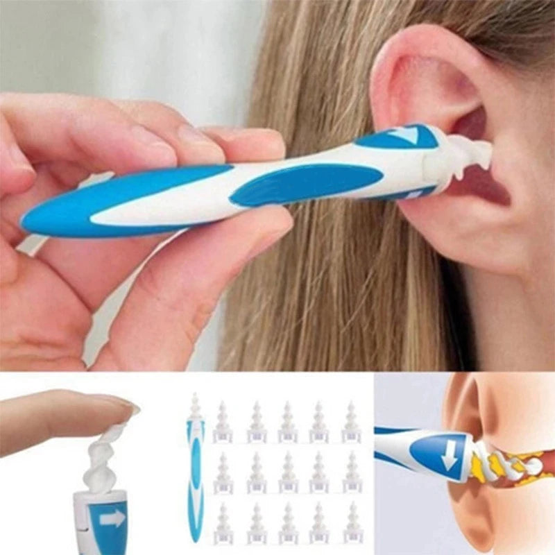 Spiral ear cleaner