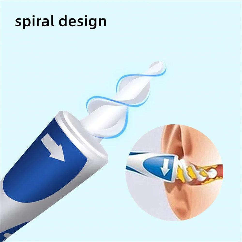 Spiral ear cleaner