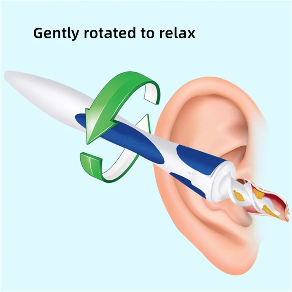 Spiral ear cleaner